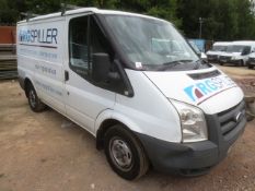 Ford Transit panel van, reg no: YP10 AJO, mileage: 149,127, with roof bars, MOT: 11.06.19 (please