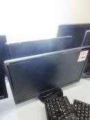 Two Viewsonic flat screen LCD monitors