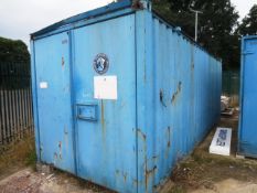 20ft steel container (excludes contents) (please note : A work Method Statement and Risk