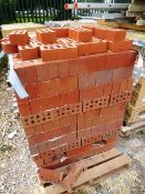 Pallet of red brick (please note: A work Method Statement and Risk Assessment must be reviewed and