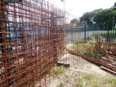 Quantity of steel rebar and concrete reinforcing mesh