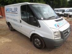 Ford Transit 85 T260 panel van, reg no: HV60 TSO, mileage: 142,443, MOT: 13.08.18 (please note: