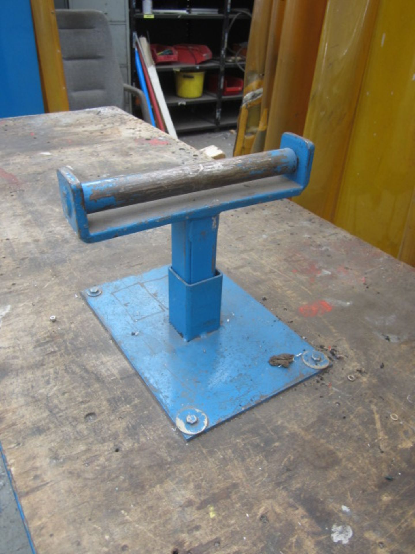 Georg Fischer type BAE6 pipe cutter, approx. cutting diameter 180mm,110v mounted on work bench. - Image 4 of 6