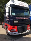 DAF FTGXF105.510 super space cab, automatic, 6x2 mid lift twin steer, 44 ton GVW, Euro 5, tractor
