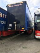 Montracon SMRC3A 3 axle, disc brakes, Meritor axle, curtain side trailer, Chassis No: d069407,