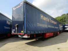 Montracon SMRC3A 3 axle, disc brakes, Meritor axle, curtain side trailer, Chassis No: d069405,