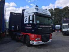 DAF FTGXF105.510 super space cab, automatic, 6x2 mid lift twin steer, 44 ton GVW, Euro 5, tractor