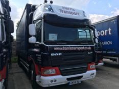 DAF FASCF75.310 space cab, manual, 6x2, 26 ton GVW, Euro 5, curtain sided truck with tail lift,