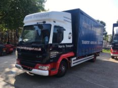 DAF FALF45.170 hatcher space cab, manual, 4x2, 7.5 ton curtain sided truck with tail lift,
