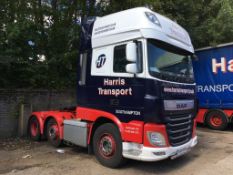 DAF FTGXF510 super space cab, automatic, 6x2 mid lift twin steer, 44 ton GVW, Euro 6, tractor