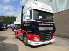 DAF FTGXF510 super space cab, automatic, 6x2 mid lift twin steer, 44 ton GVW, Euro 6 tractor unit,