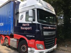 DAF FTGXF510 super space cab, automatic, 6x2 mid lift twin steer, 44 ton GVW, Euro 6, tractor