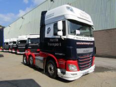 DAF FTGXF510 super space cab, automatic, 6x2 mid lift twin steer, 44 ton GVW, Euro 6, tractor