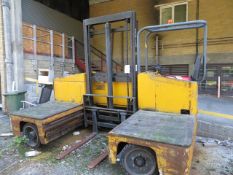 Boss Sideloader Forklift truck suitable for spares and repairs - the purchaser will be required to