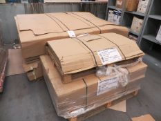 Two pallets of cardboard lids 1200mm x 825mm x 375mm