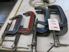 Approx.10 G Clamps of Various Sizes as lotted