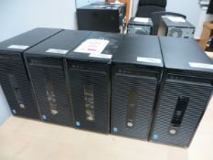 Five Hewlett Packard Prodesk 400G2 Core i5 Tower PC's