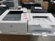 Hewlett Packard Laserjet Pro M402d Laser Printer & a Hewlett Packard Laserjet Pro M102a Laser