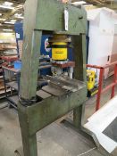 Press Frame with Enerpac Hydraulic Holl-O-Cylinder