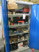 2 Door Steel Cupboard with Contents as lotted