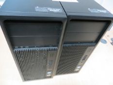 Two Hewlett Packard Z240 Tower Workstations Core i7