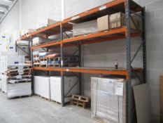 5 x Bays of boltless pallet racking, approx. sizes: 3 x 3m x 900mm x 2.5m / 2 x 3m x 900mm x 2.