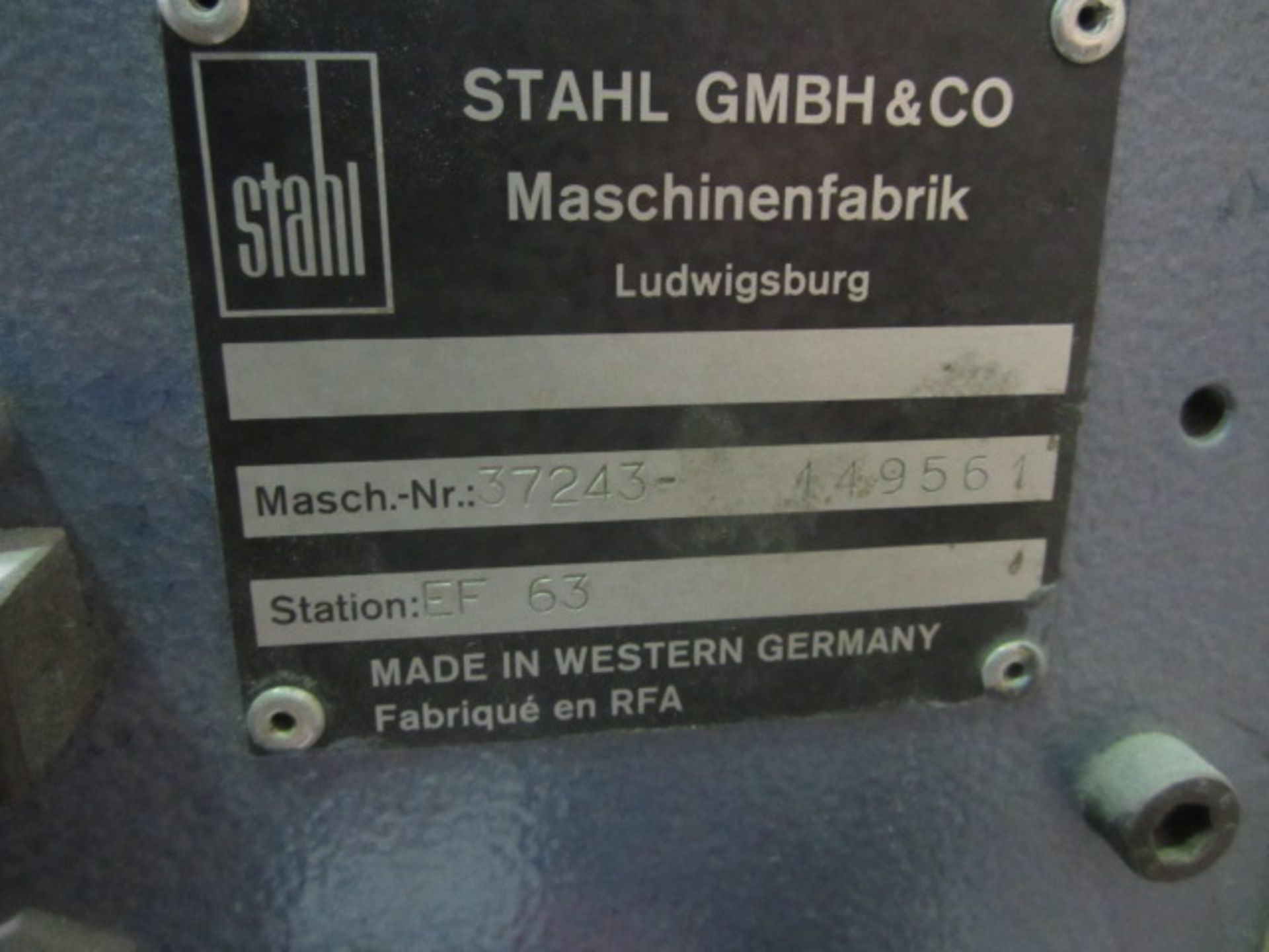 Stahl Folder, station EF63, serial no: 37243-149561 - Image 3 of 7