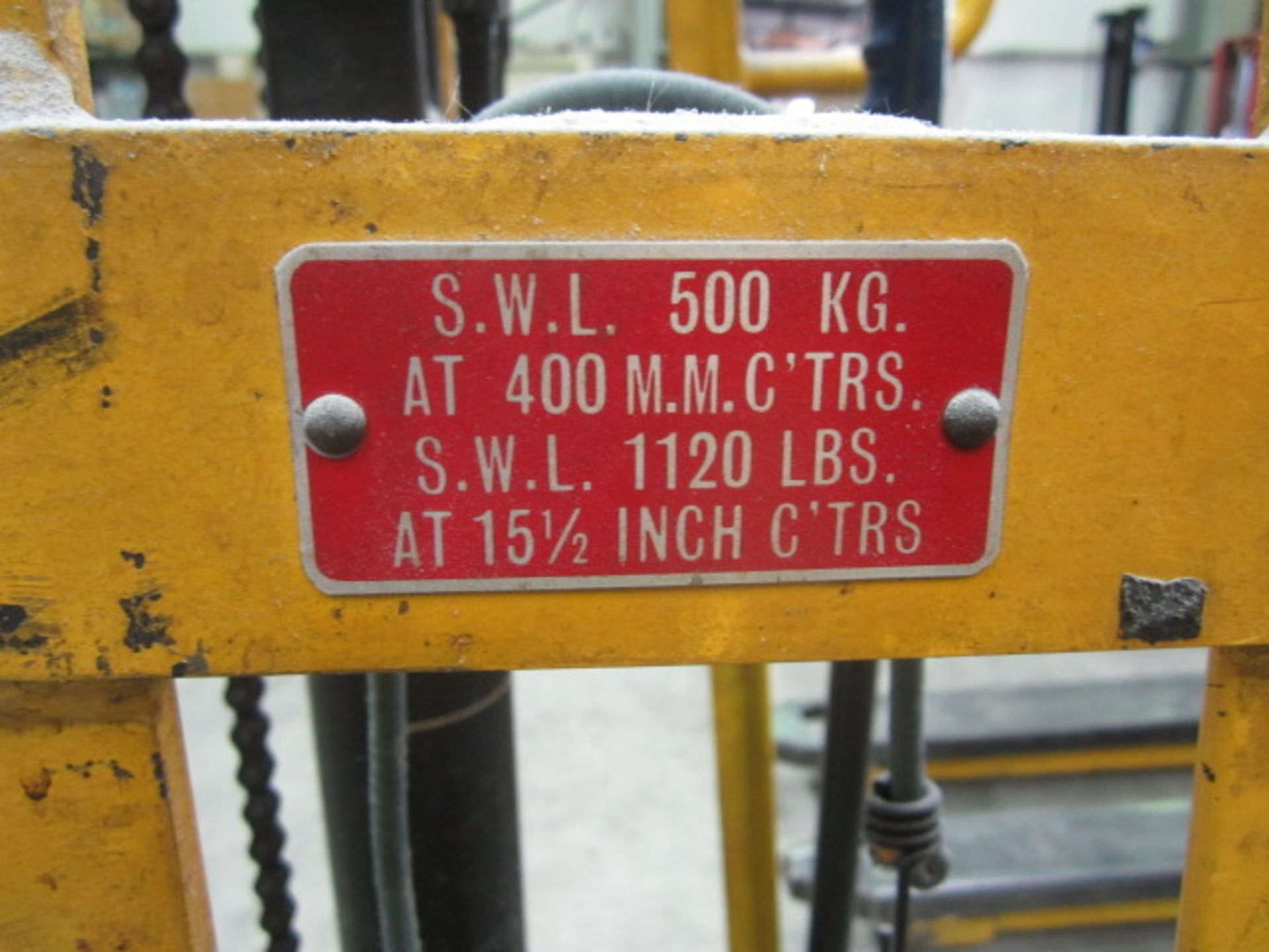 Coolie hydraulic pallet lifter, SWL 500kg.NB: This item has no record of Thorough Examination. The - Image 3 of 4