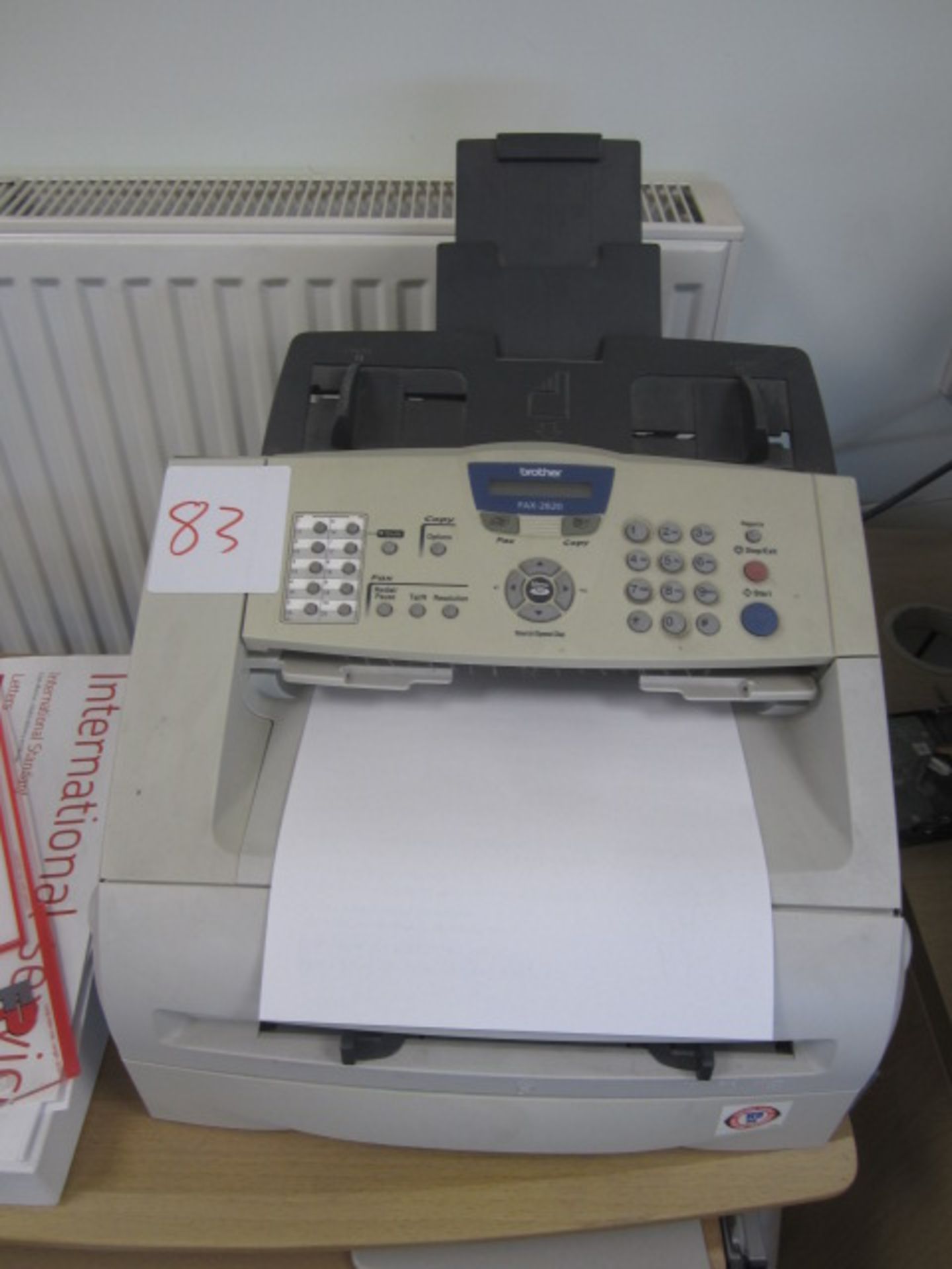 Quantity of assorted keyboards, Fellowes P-35C paper shredder, Brother Fax-2820, APC UPS, 4 x flat - Image 2 of 5