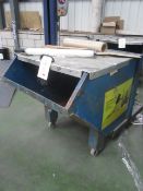 Empteezy Ltd mobile forklift tipping skip with lid