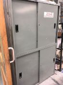 Two Steel twin door cabinets