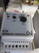 8 x OJ Electronics ETD-1226 differential thermostat, unused