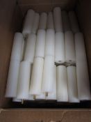 Box of nylon pillars M5 x 30mm x 100mm approx. quantity 120, unused