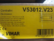 3 x Vimar V53012.V23 flush consumer unit, unused