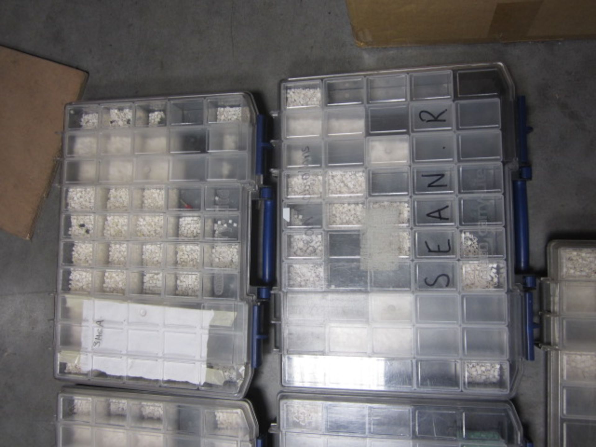 5 x compartment boxes with assorted contents - Image 3 of 4