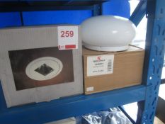 2 x assorted internal ceiling lights, unused