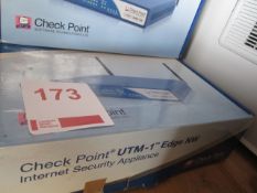 Checkpoint UTM-1 edge NW internet security appliance, unused