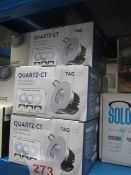 5 x Quartz-CT TAG LED 10w fire rated downlight, unused