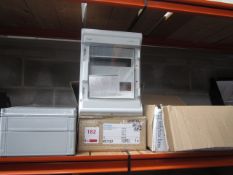 3 x enclosures including 2 of Hager VE112U, unused