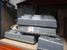 large quantity of Status Scientific portable gas monitors and chargers, used