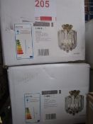 2 x Endon Fargo -BP 2LT flush lights, unused