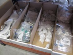 4 x boxes of assorted cable connectors by Neutrik, Farnell & Tyco, unused