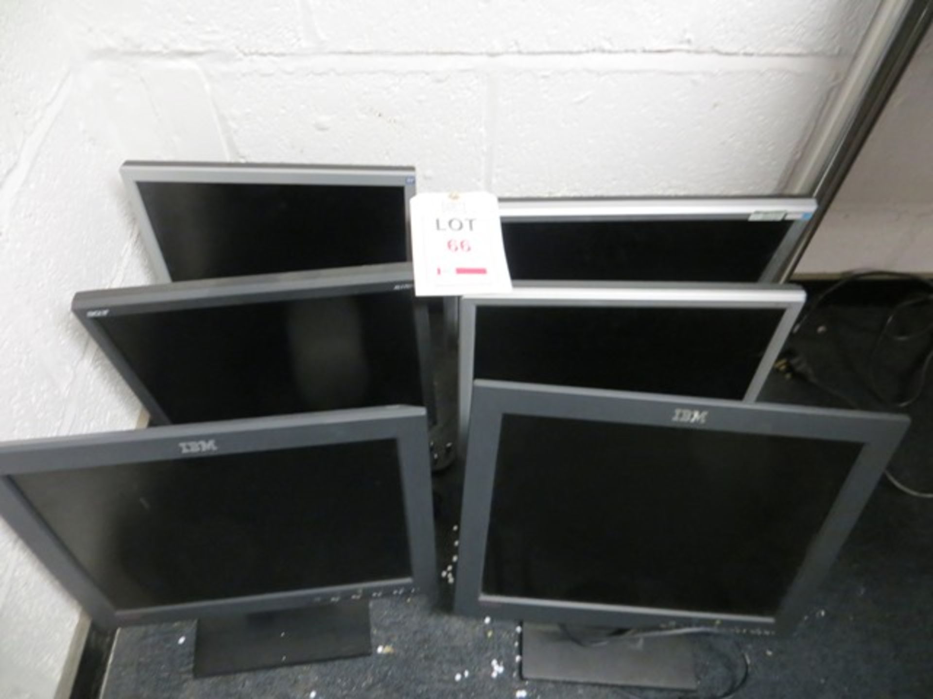 Six various computer screens