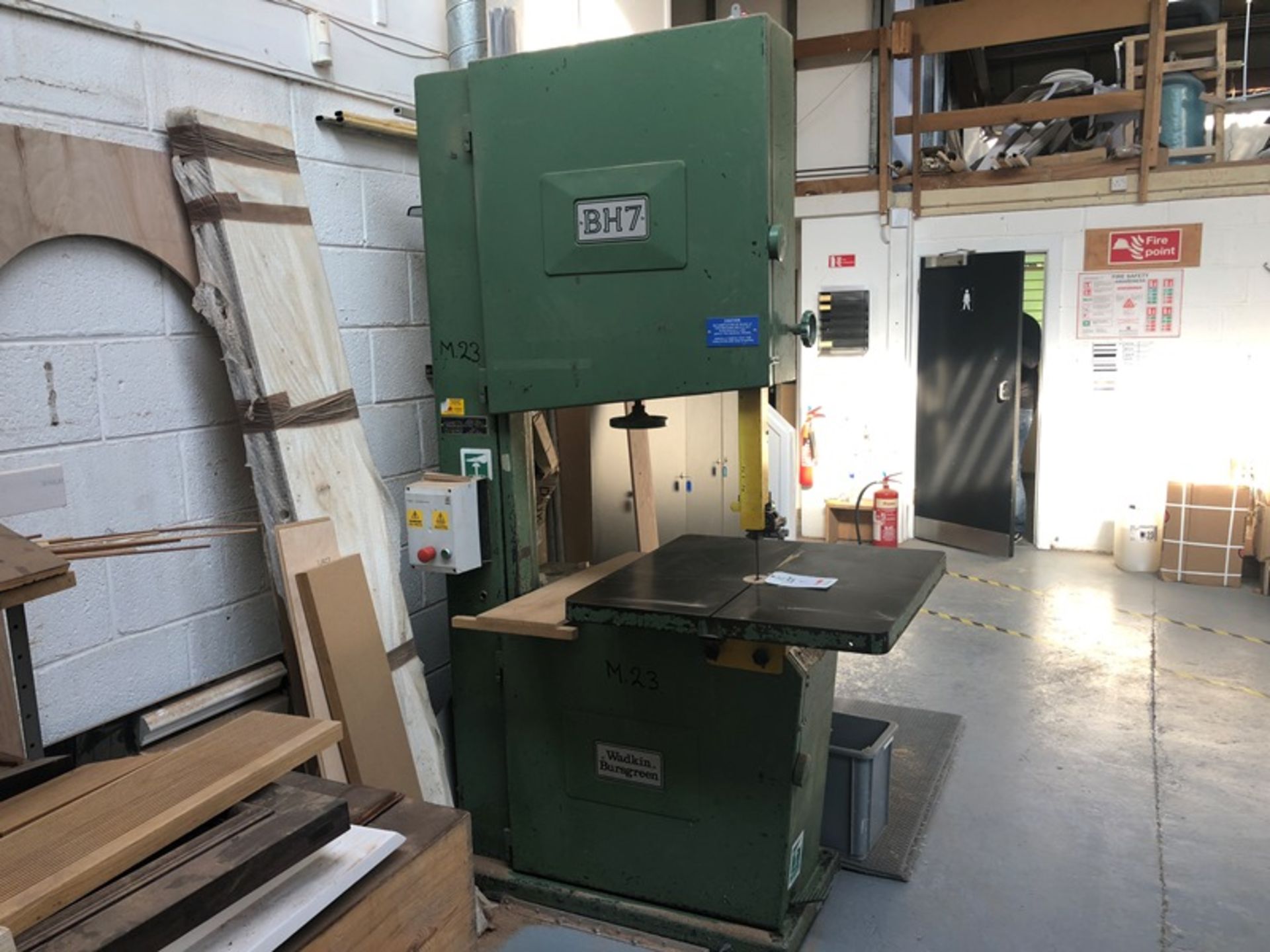 Wadkin BH7 bandsaw, machine no. BH7 81449 - Image 2 of 4