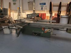 Altendorf type F45 panel saw, machine no. 83-10-147, year of manufacture 1983.