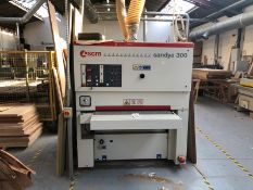 SCM Sandya S 300 wide belt sanding machine, model S300 RCS 110, year of manufacture 2015, serial no.