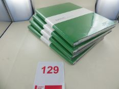 Four Montblanc Fine Stationery Note Books 146 Green Lined Art No 116518 RRP £55 each. Please note: