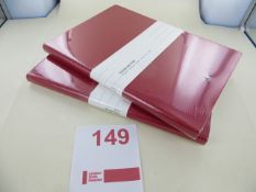 Two Montblanc Fine Stationery Notebooks 146 Red Lined Art No 116521 RRP £55 each. Please note: