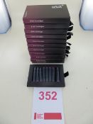Eleven Boxes of Eight Ink Cartridges Burgundy Red 8 per package Art No 105199 RRP £4 per single pack