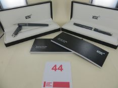 Two Montblanc Grey Resin PIX Rollerball Pen Art No 116577 RRP £200. Please note: This lot will be